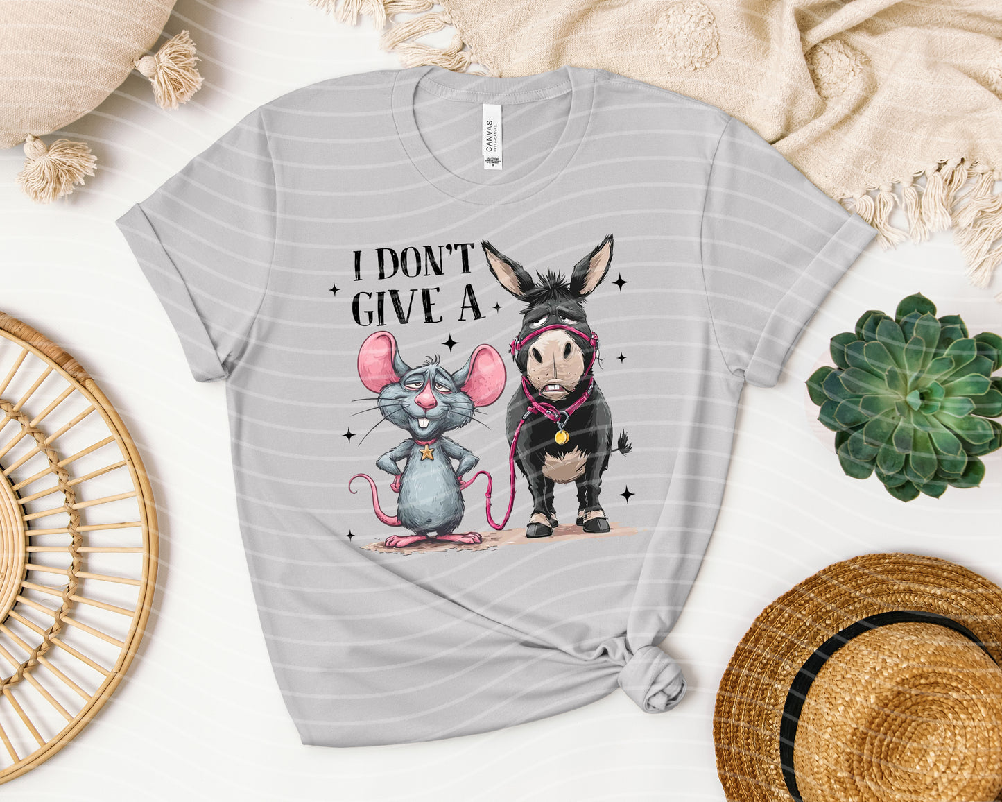 I Don't Give a Mouse Donkey Graphic Tee