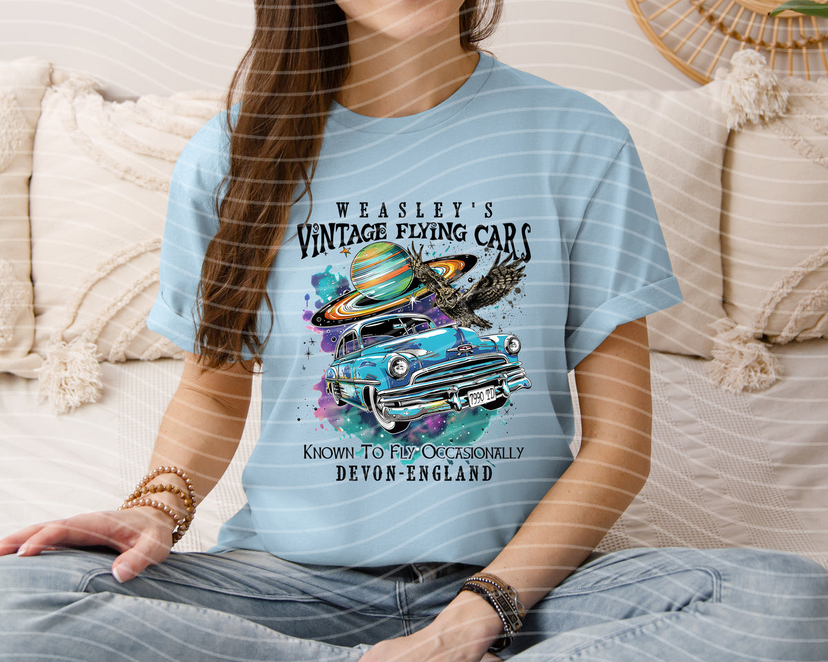 Weasley's Vintage Flying Cars Graphic Tee