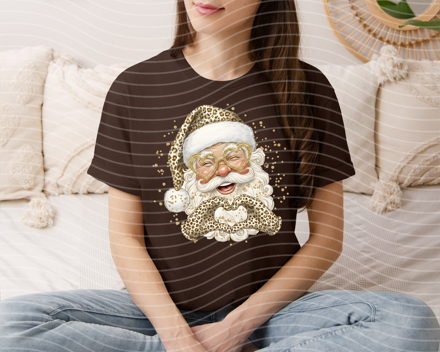 Leopard Santa Graphic Tee