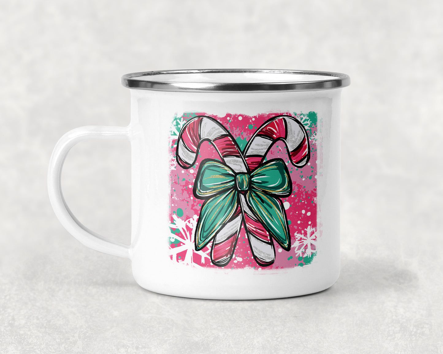 Painted Candy Canes Mug
