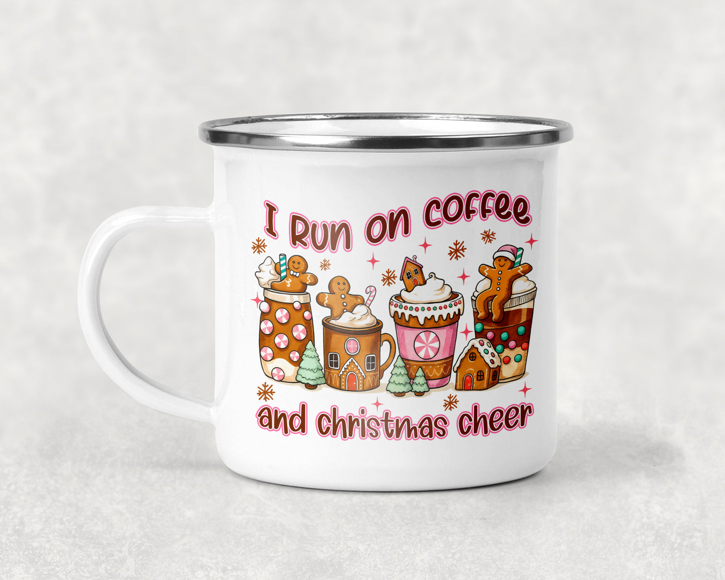 I Run on Coffee and Christmas Cheer Mug