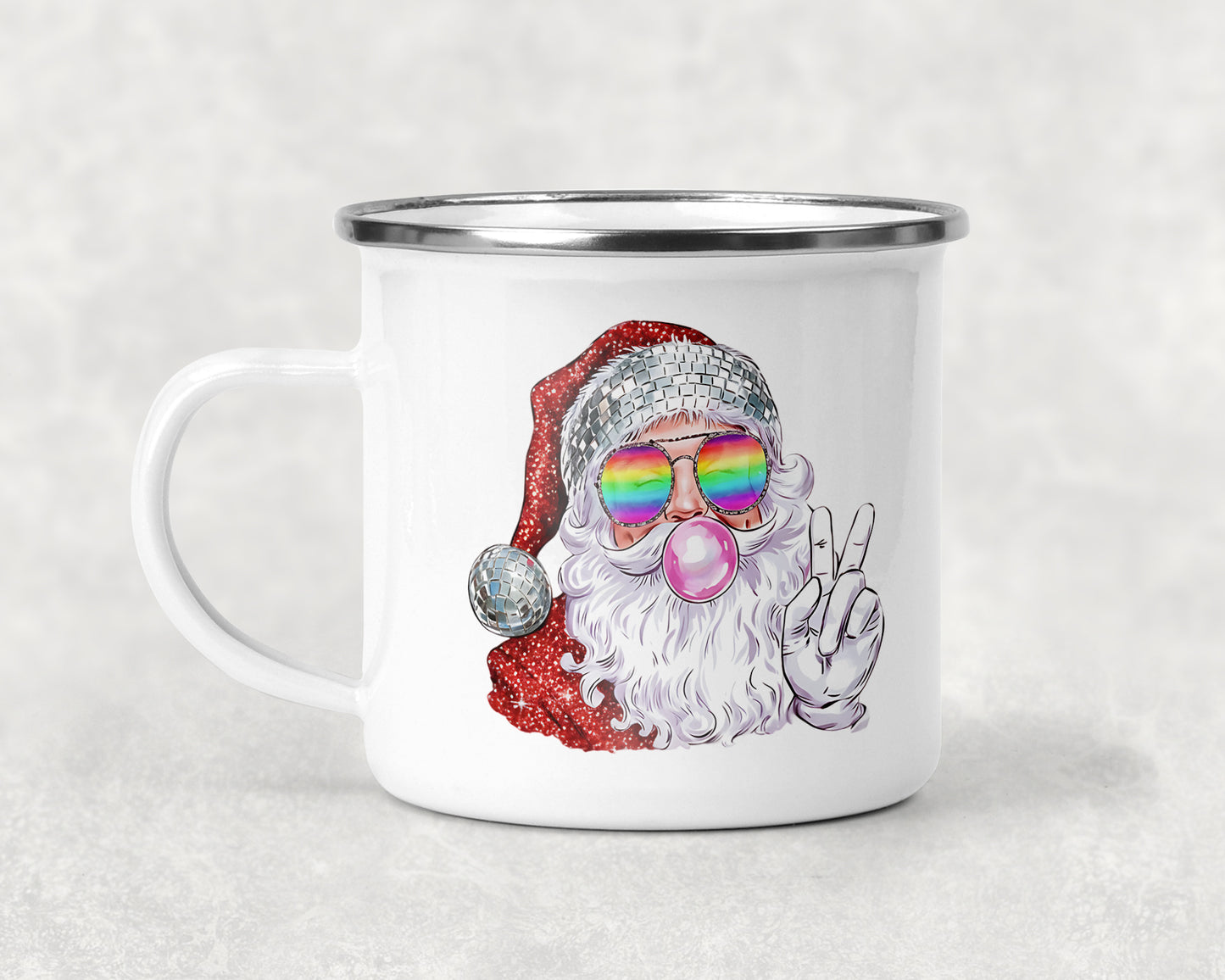Boujee Bubblegum Santa Mug