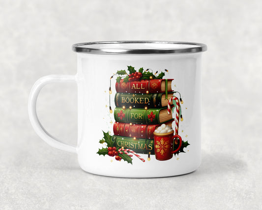 All Booked for Christmas Mug