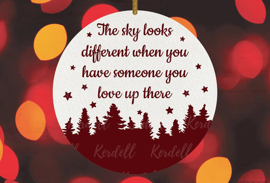 The Sky Looks Different Ornament