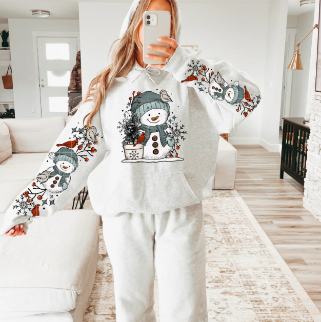 Cardinal Snowman Graphic Tee