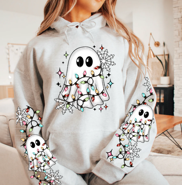 Christmas Lights Ghost Graphic Tee