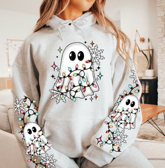 Christmas Lights Ghost Graphic Tee