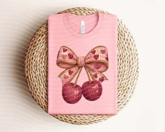 Coquette Cherries Graphic Tee