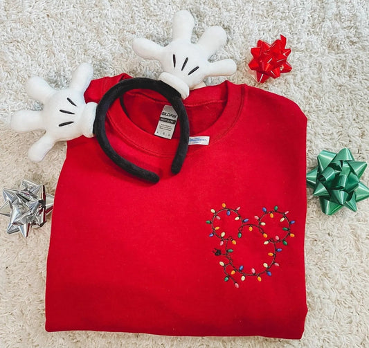 Light Up Mouse Embroidered Shirt