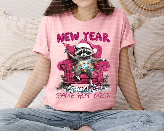 New Year Same Hot Mess Graphic Tee