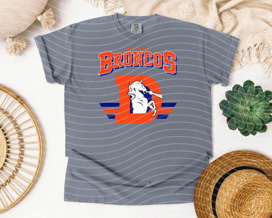Vintage Team Broncos Graphic Tee