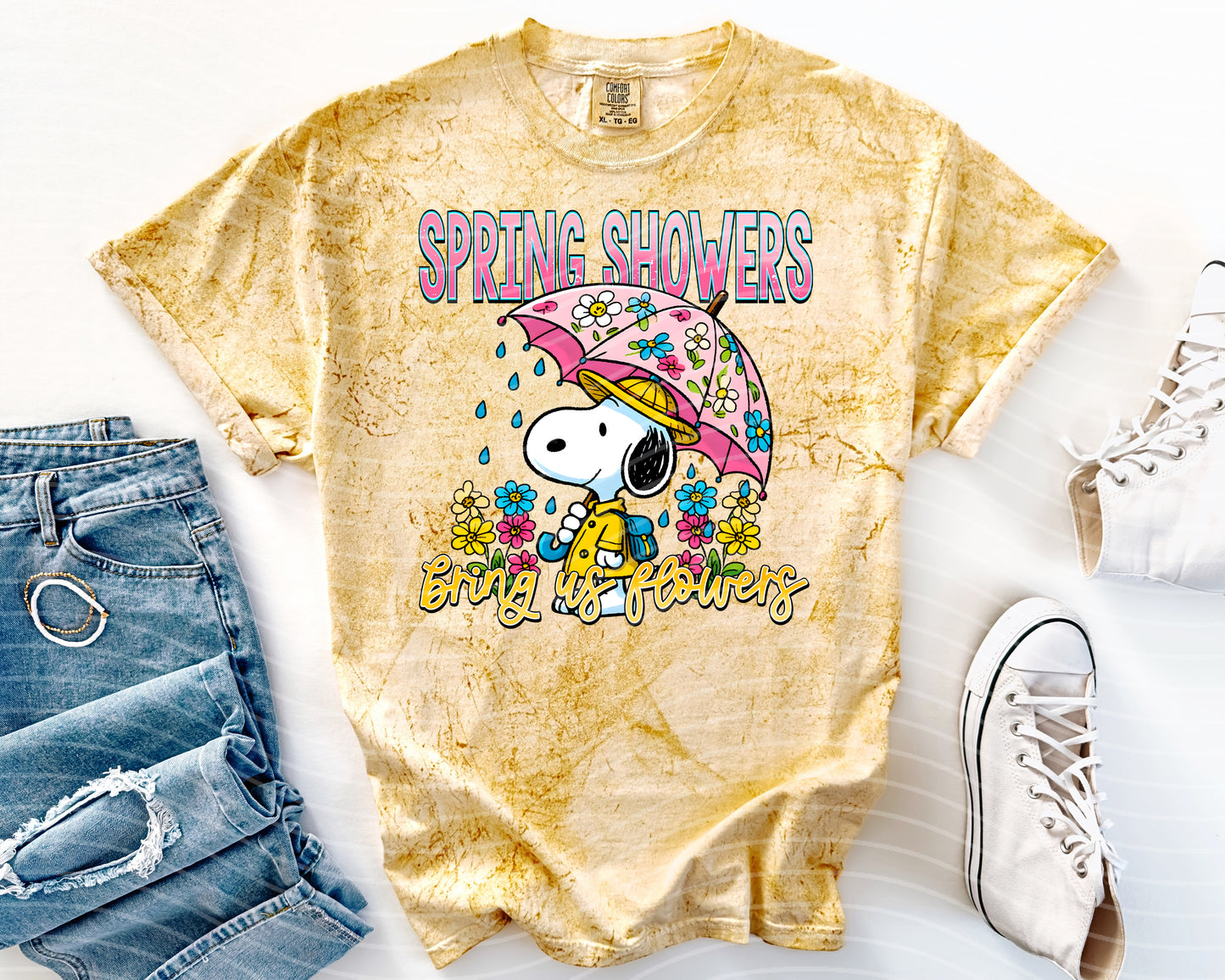 Spring Showers Bring Us Flowers Graphic Tee