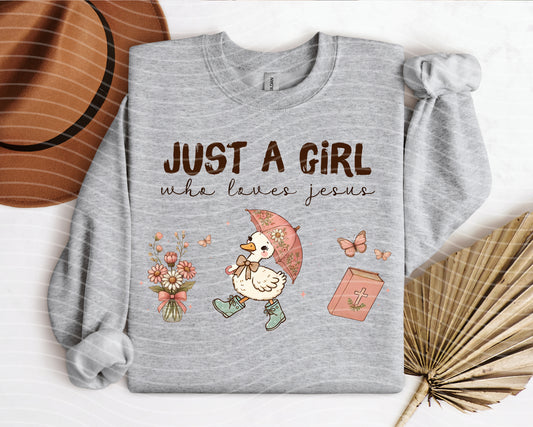 Just a Girl Who Loves Jesus Graphic Tee