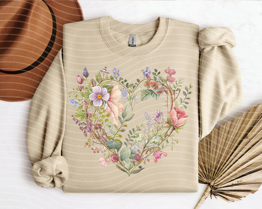 Floral Heart Graphic Tee