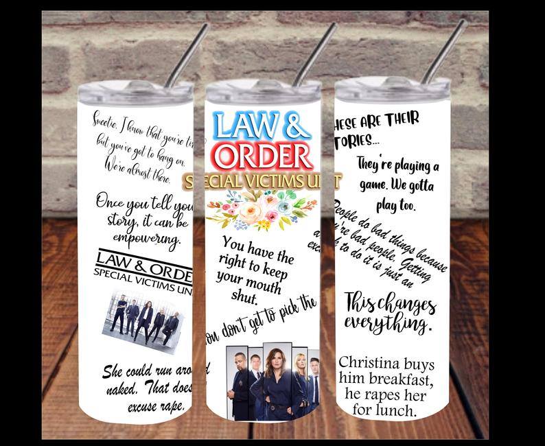 Law & Order Svu 20 Oz Skinny Tumbler