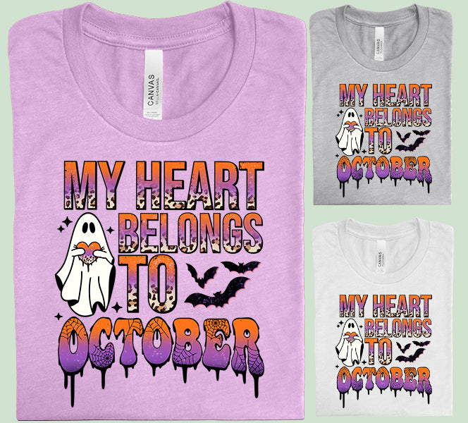 My Heart Belongs to October Graphic Tee