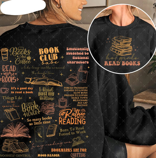 Hot Girls Read Books Graphic Tee