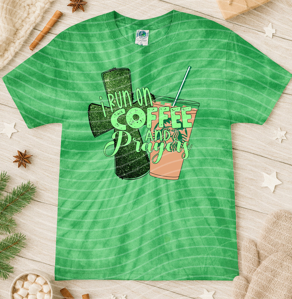 I Run on Coffee and Prayers Graphic Tee