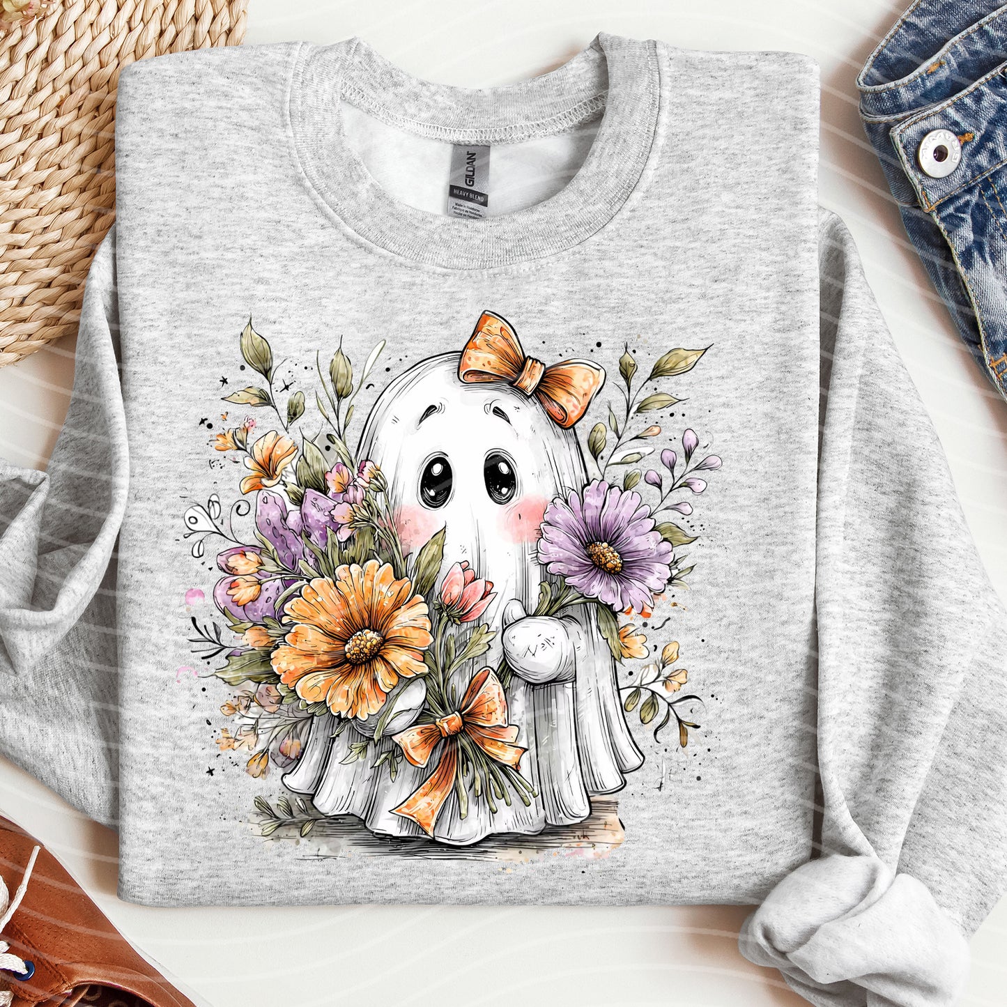 Floral Ghost Graphic Tee
