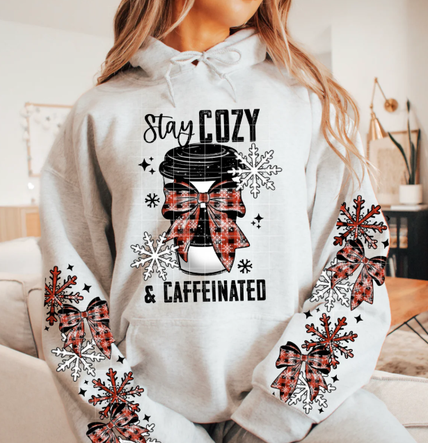 Stay Cozy & Caffeinated Graphic Tee