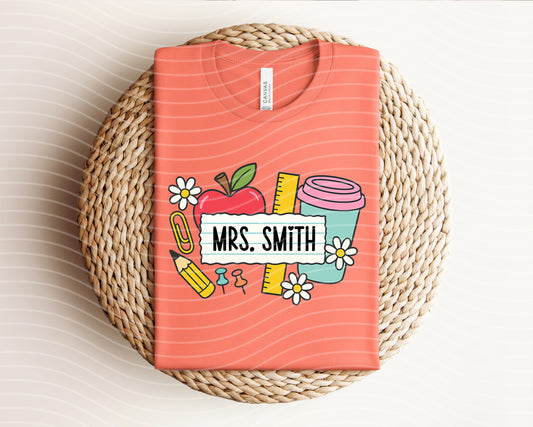 Teacher Collage Graphic Tee