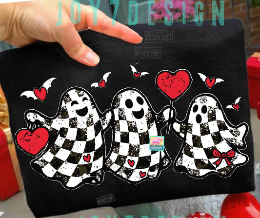 Plaid Ghosts Graphic Tee
