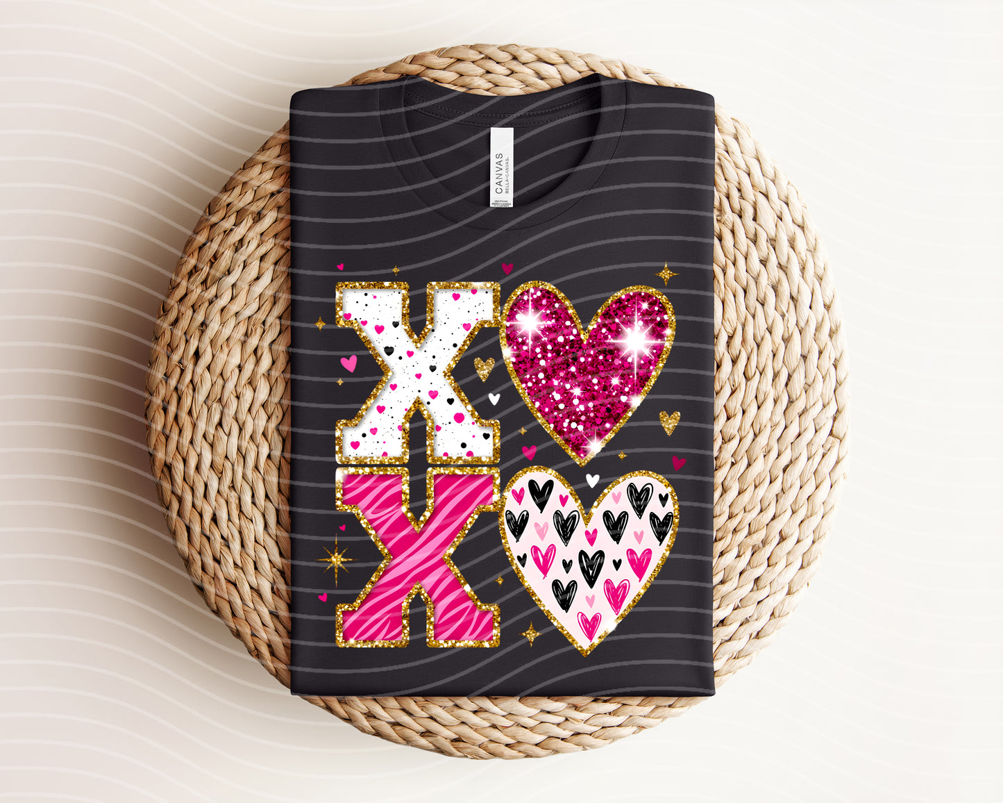 XOXO Sparkle Graphic Tee