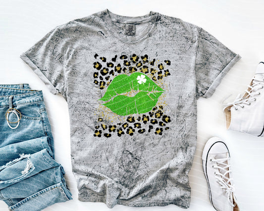Leopard and Lips Graphic Tee