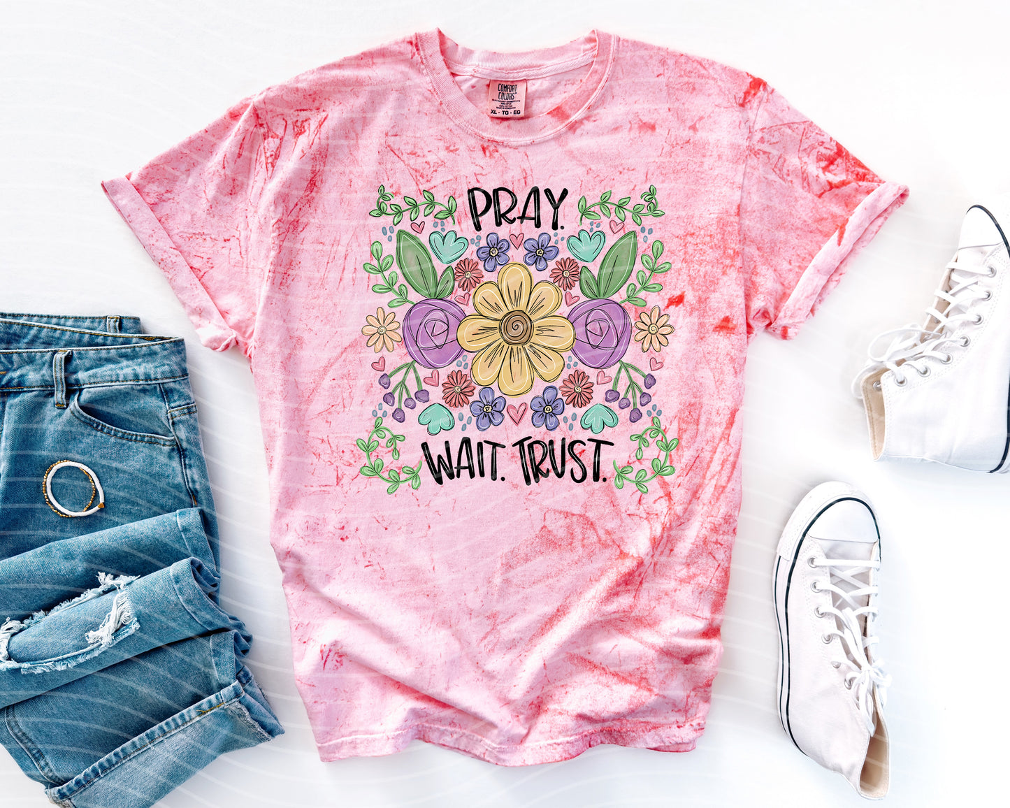 Pray Wait Trust Graphic Tee
