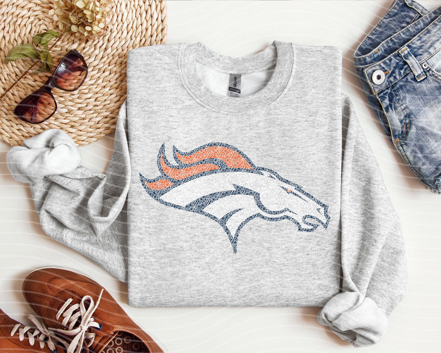 Floral Broncos Graphic Tee
