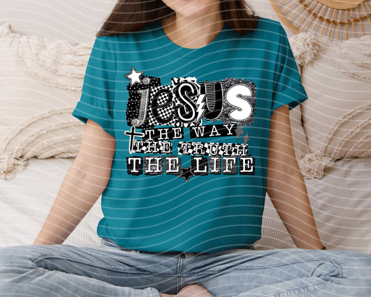 Jesus the Way the Truth the Life Graphic Tee