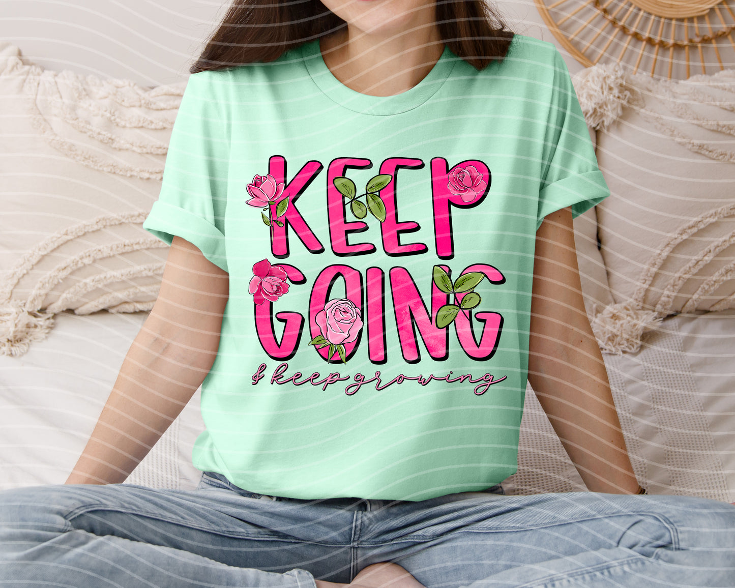 Keep going & Keep Growing Graphic Tee
