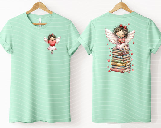 Reading Angel Graphic Tee