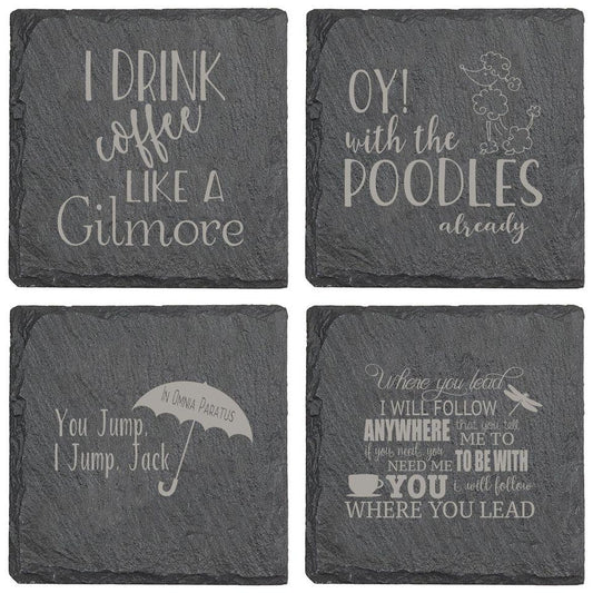 Gilmore Girls Oy With The Poodles Already Slate Coaster