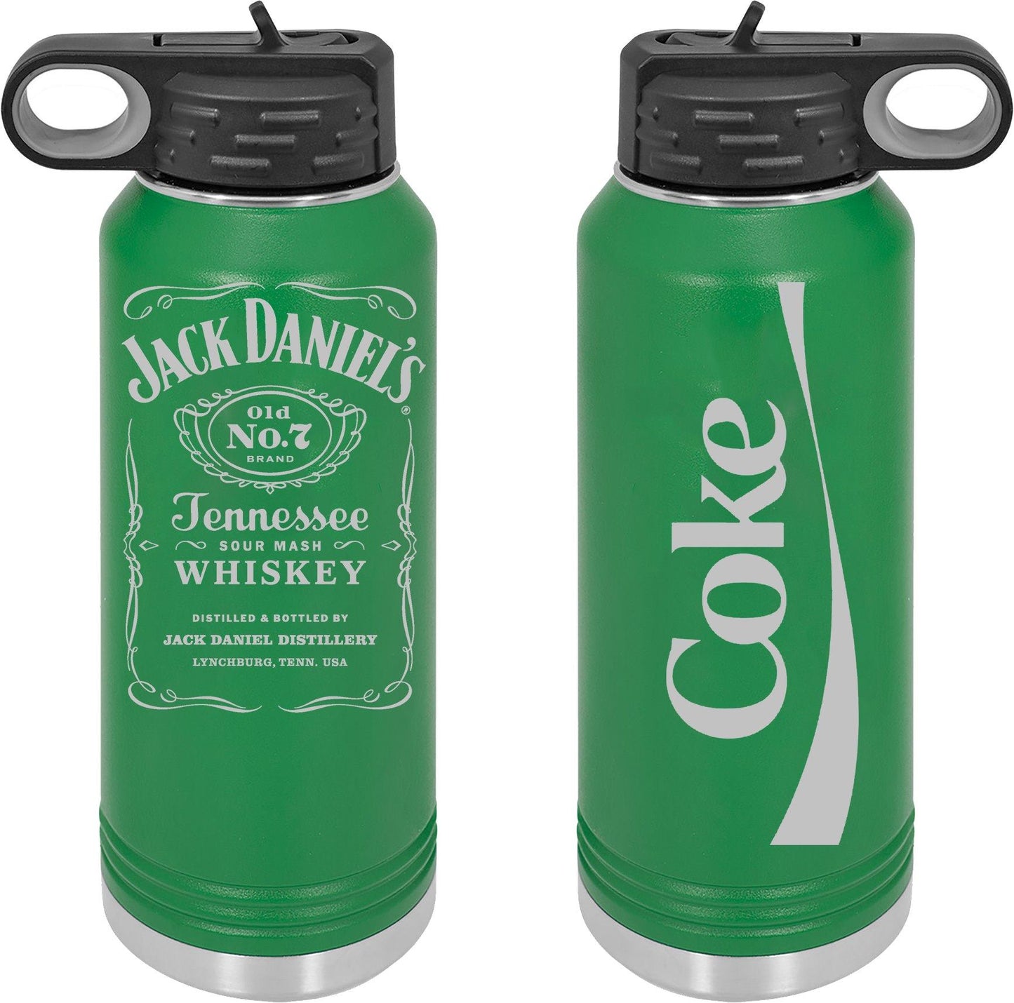 Jack And Coke Engraved 32 Oz Water Bottle