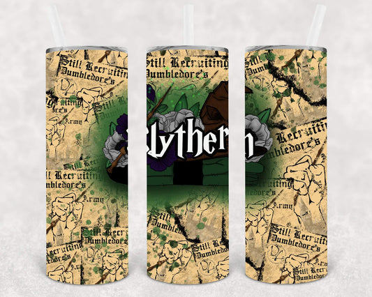 Slytherin 20 Oz Skinny Tumbler