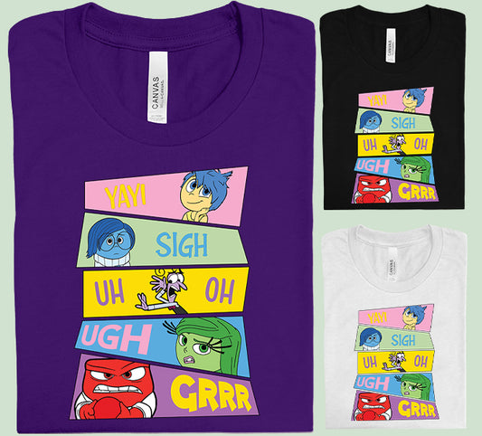 Inside Out Emotions Graphic Tee