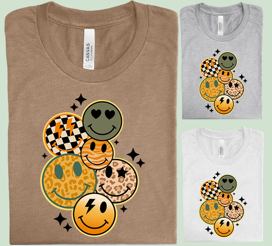 Fall Happy Faces Graphic Tee