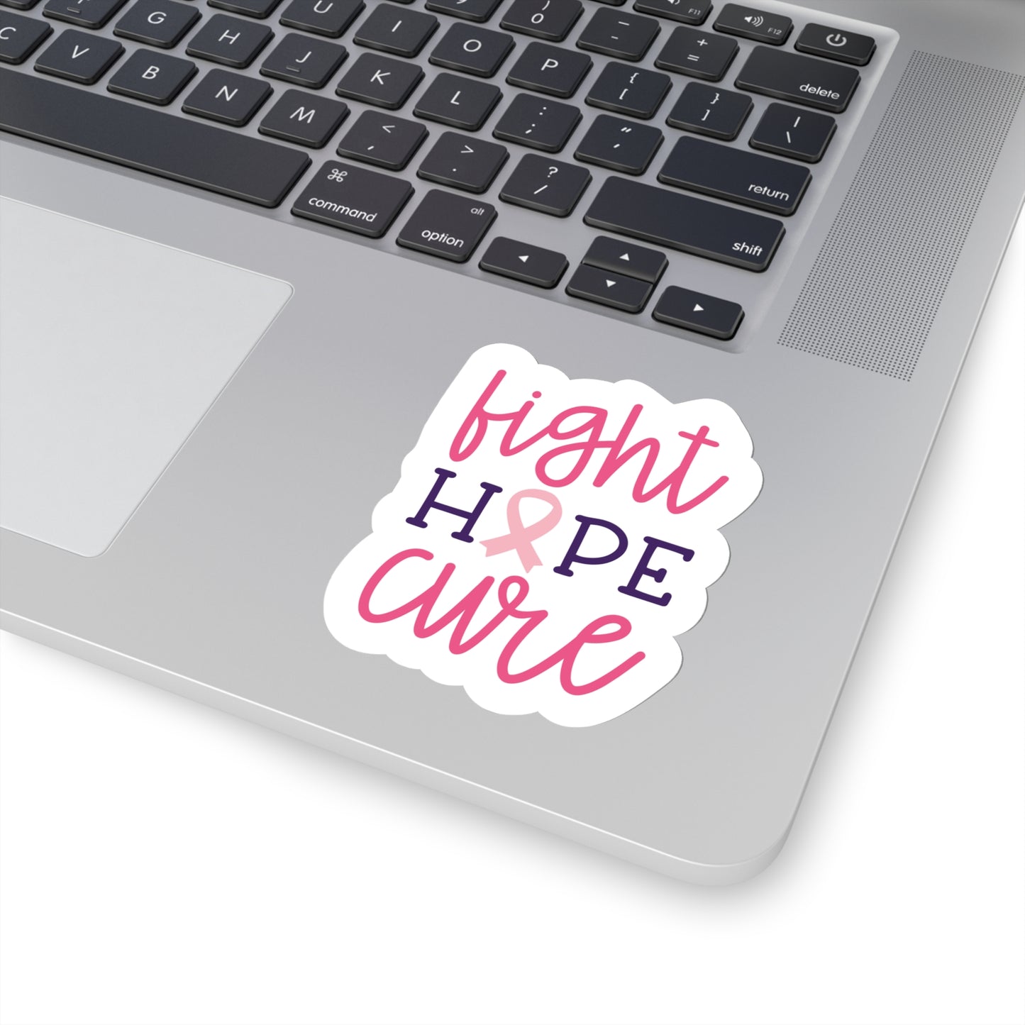 Fight Hope Cure Breast Cancer Awareness Bright Colors | Vinyl Sticker | Water Bottle Stickers | Laptop Sticker | Planner Sticker