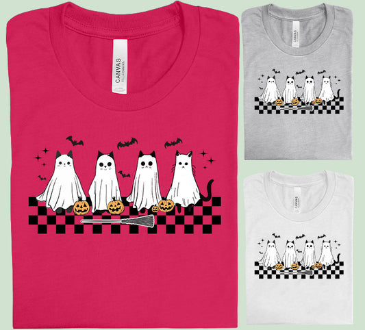 Halloween Cats Graphic Tee