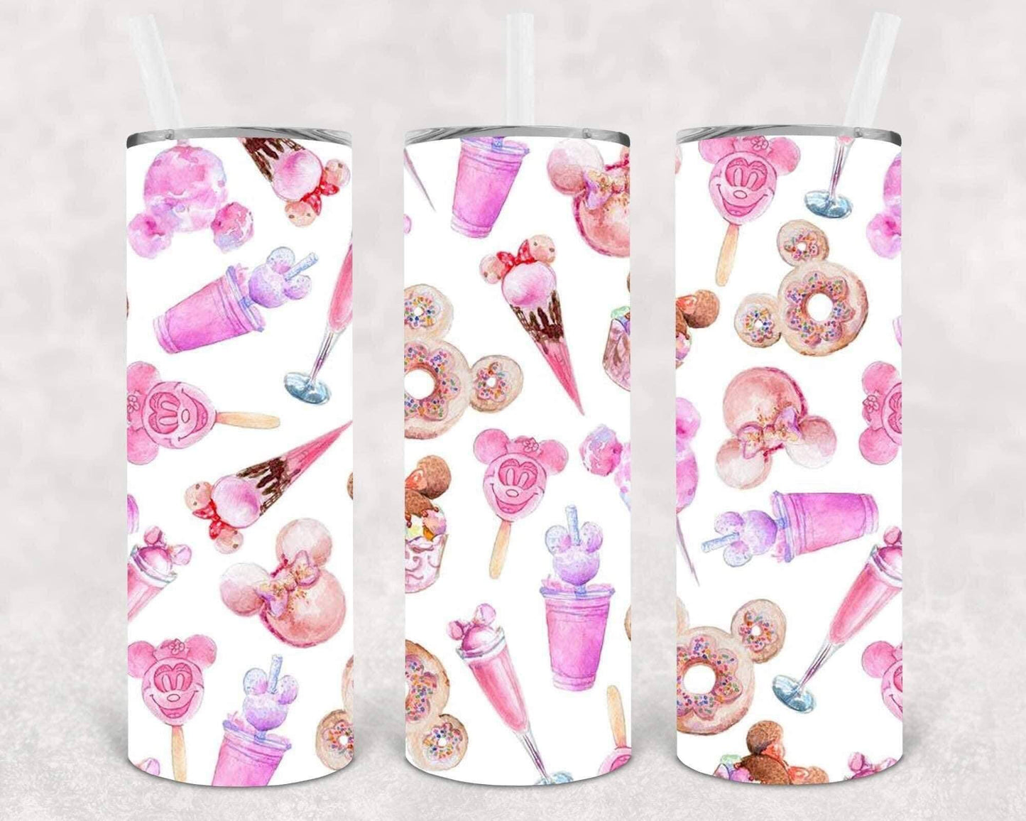 Pink Snacks 20 Oz Skinny Tumbler