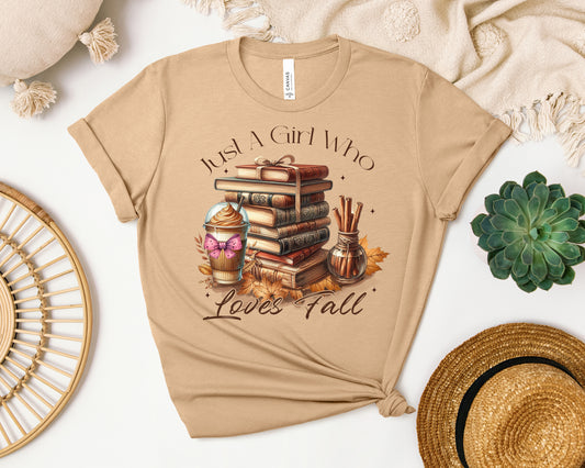 Just a Girl Who Loves Fall Graphic Tee