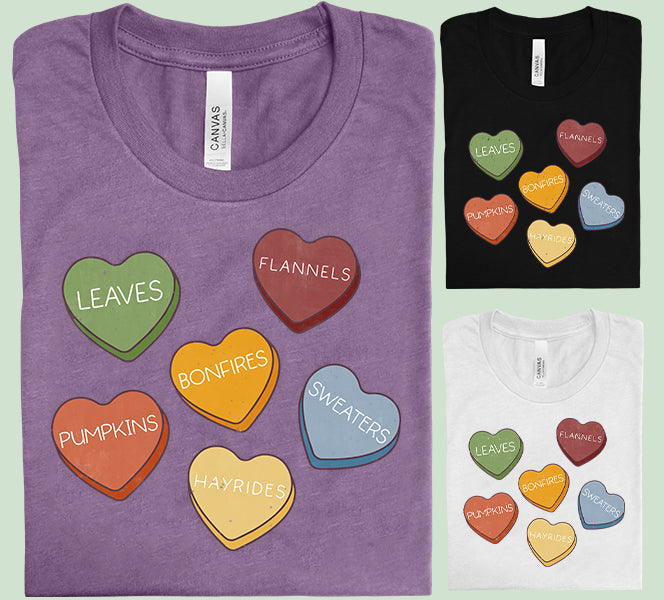 Fall Hearts Graphic Tee