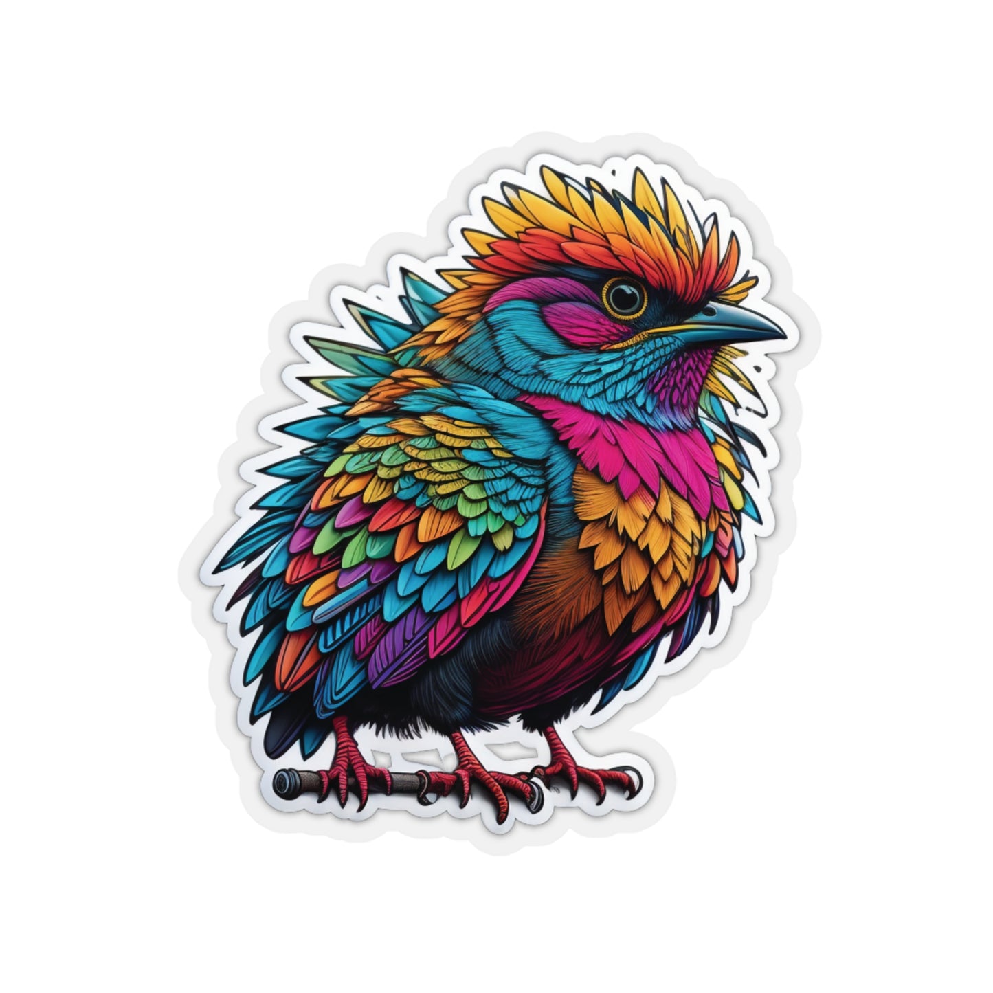 Cute Bird Sticker Bright Colors | Fun Stickers | Happy Stickers | Must Have Stickers | Laptop Stickers | Best Stickers | Gift Idea