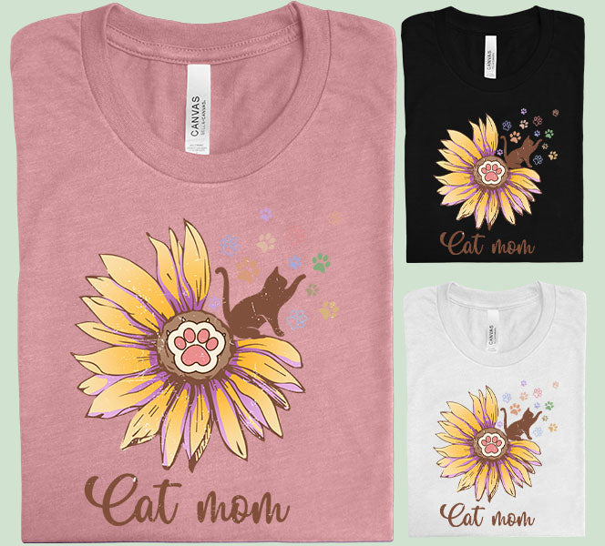 Cat Mom Graphic Tee Graphic Tee