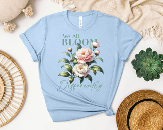 We All Bloom Differently Graphic Tee