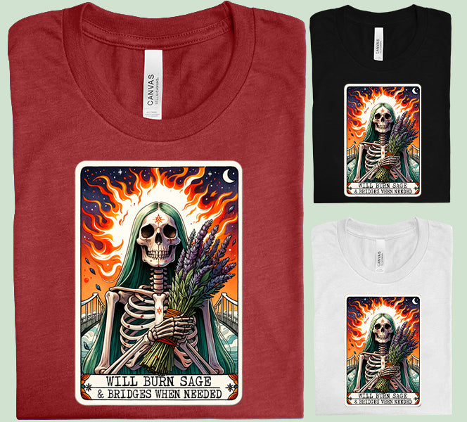 Will Burn Sage Tarot Graphic Tee