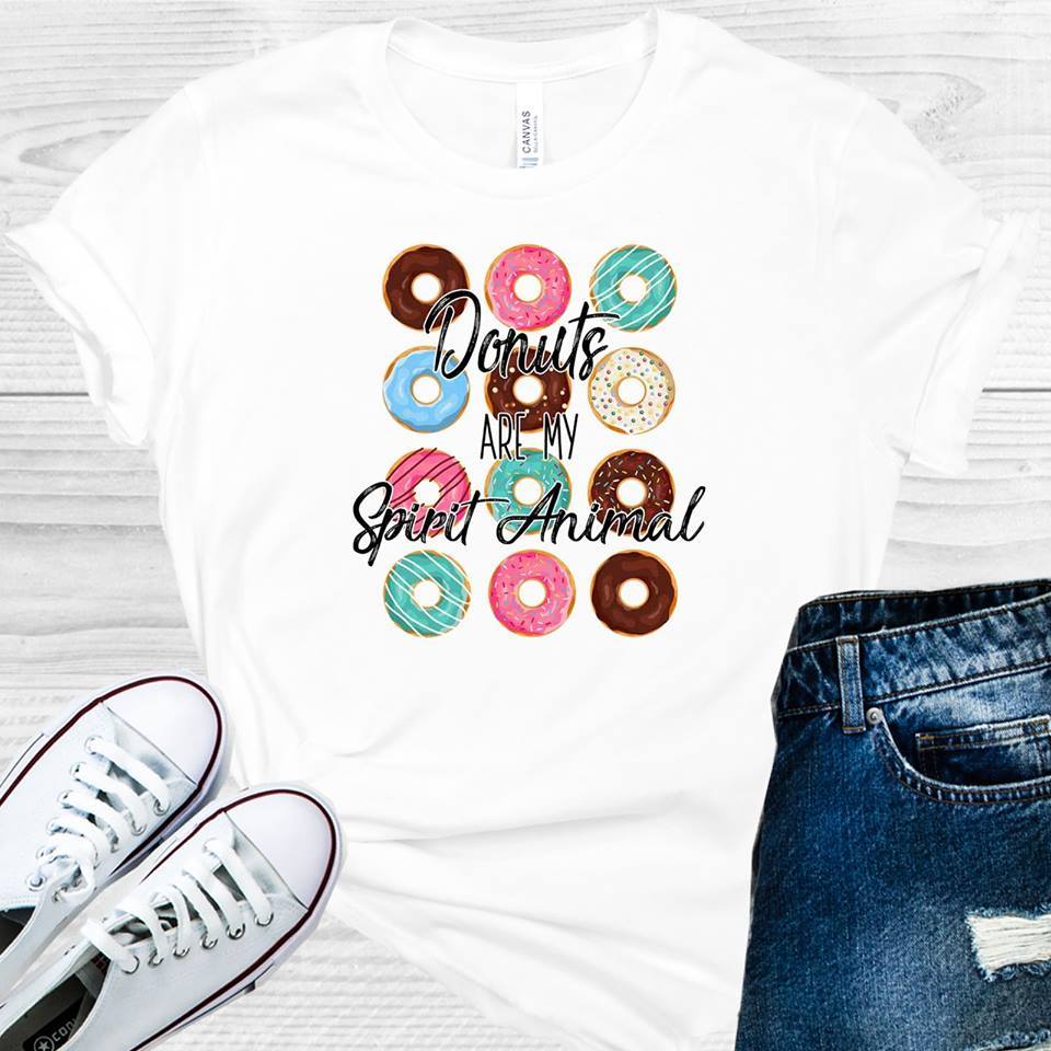 Donuts Are My Spirit Animal Graphic Tee Graphic Tee