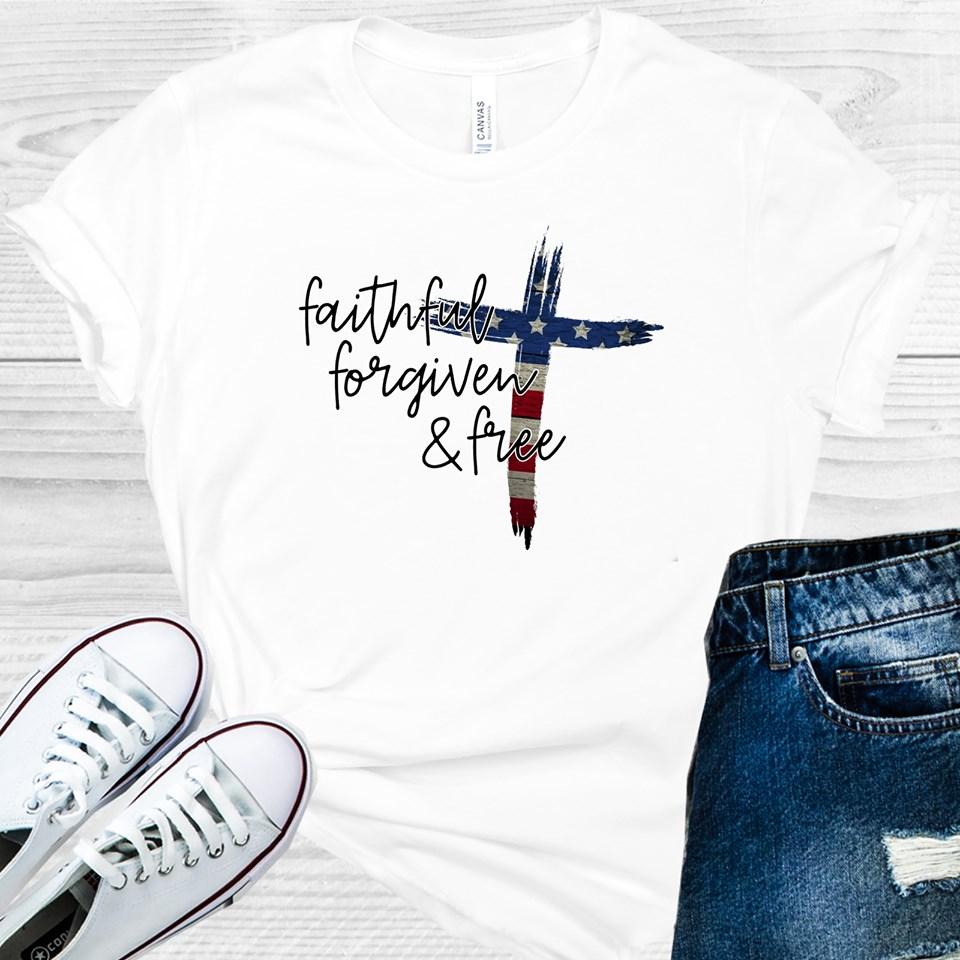 Faithful Forgiven & Free Graphic Tee Graphic Tee
