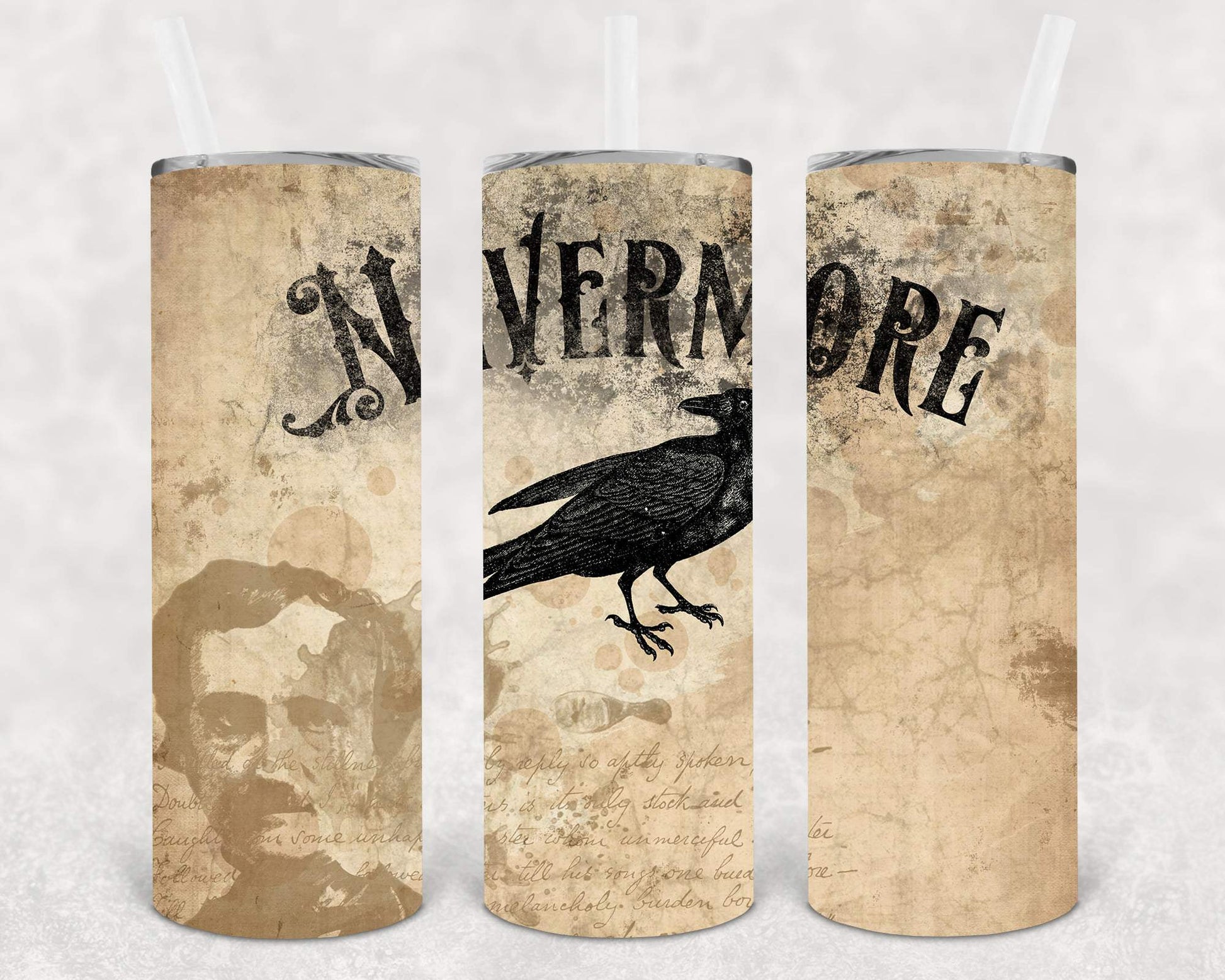 Nevermore 20 Oz Skinny Tumbler